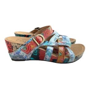 L’ARTISTE SPRING STEP MULTICOLOR 40 LEATHER SANDALS